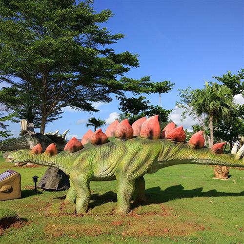 仿真剑龙可动发声模型大型游乐园机械电动恐龙动物雕塑广场装饰