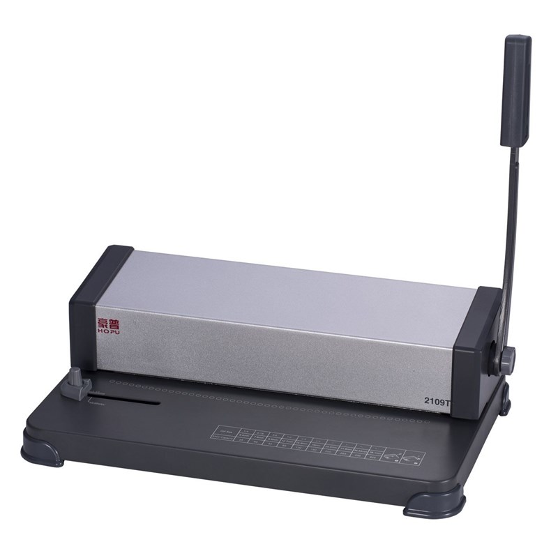 手动单线圈装订机m2109T46孔螺旋孔蛇形打孔机46孔圆孔