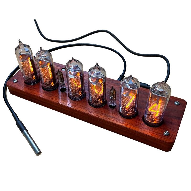 景电电子WiFi校时6位一体IN14辉光管M时钟DIY套件插拔式