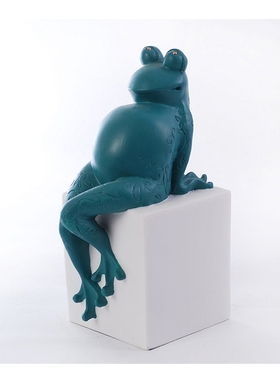 现代简约创意动j物摆件样板房儿童房软装饰品趣味青蛙工艺品摆设