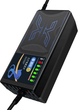 适用爱玛电动车电瓶充电器48V12zAH60V72V20A新国插头石墨烯通用