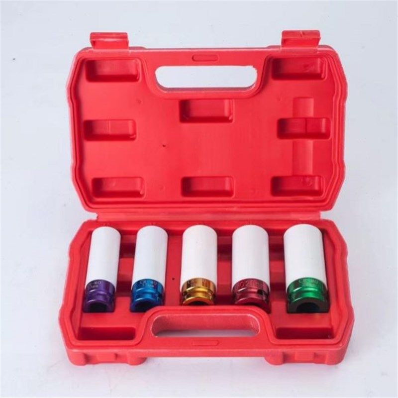 1/2套筒工h具套装气动轮胎保护套筒汽修工具组套彩色大五件套,五金/工具,家用工具组套,淘宝优惠券,粉丝福利购,淘宝优惠卷
