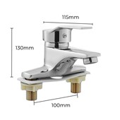 Polish Cold Bathroom Basin Chrome Faucet Waterfall SMink And