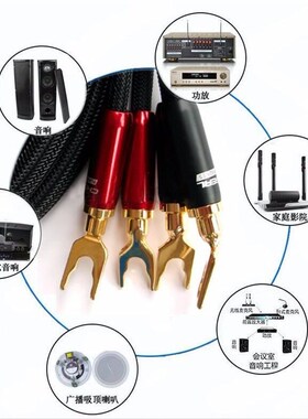 Choseal LB 5108 6N OCC AudiophBile HIFI Speaker Cable banana