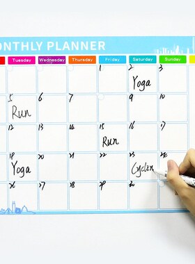 Magnetic Monthly Weekly Planner Table A3 Size 16.53 xZ11.69