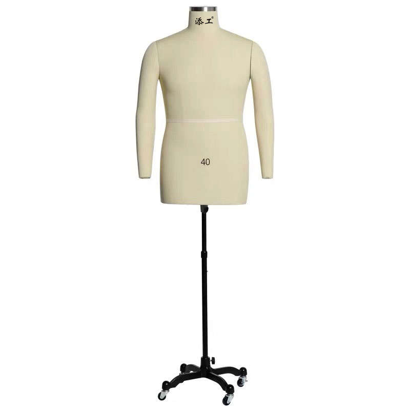 添工牌男半身带手l臂欧美体服装打板设计人台支架立体裁剪模特