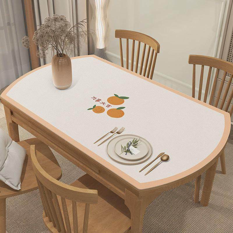 ins长椭圆桌垫防水防油免洗客厅可折叠伸缩圆形餐桌布.垫皮革茶几,居家布艺,桌布,淘宝优惠券,粉丝福利购,淘宝优惠卷