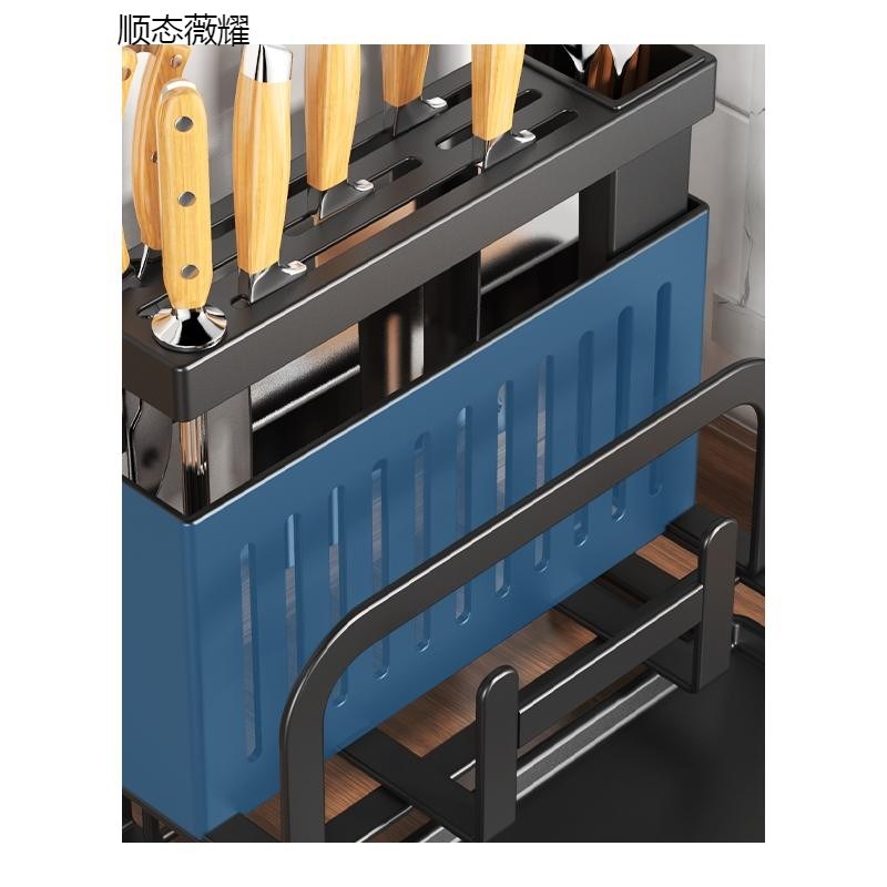 304不锈钢厨房刀架筷q子筒置物架锅盖刀具菜板砧板架收纳架子1366