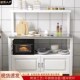 厨房操作台不锈钢落地多层锅具用品收纳柜烤箱微T波炉置物架餐边