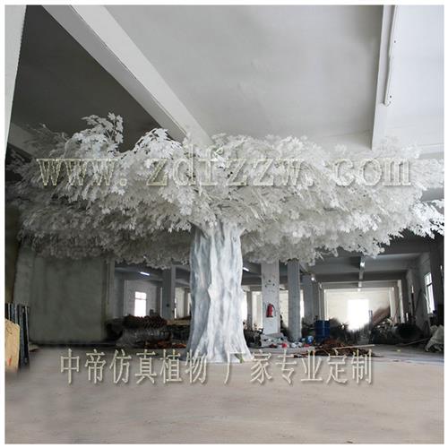 人造仿真榕树假榕树包柱古绿榕树榕白榕树装饰仿真植物定做