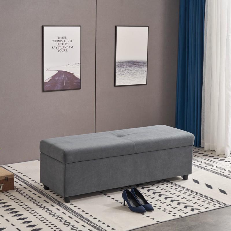 简约可拆洗换鞋凳沙发脚踏凳布艺服装店长条凳试衣V间休息换鞋凳