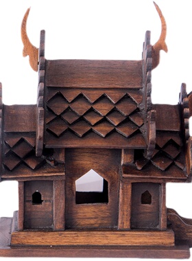 古建筑房子模型小摆件客厅酒柜电B视柜桌面装饰家居饰品泰国工艺