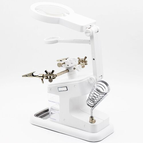 Third Hdand Soldering Iron Stand Welding Tool With Illuminat