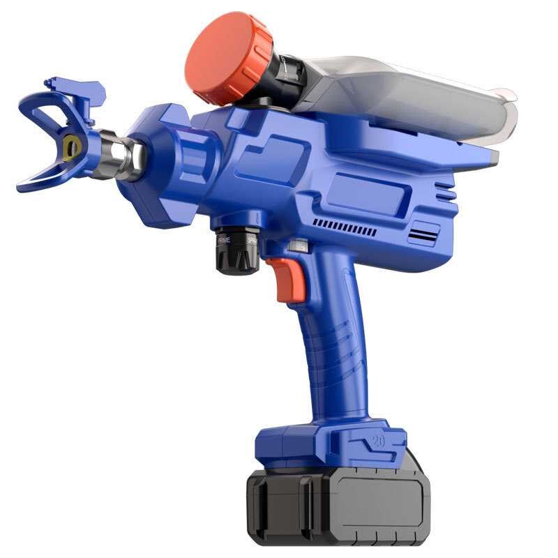 汉轩电动锂电池高压无气喷涂机喷漆喷涂机乳胶O漆喷涂机手持式喷