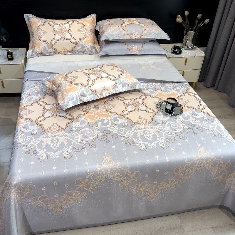 热销17夏季可折叠席子折叠空调席冰丝席K床单冰丝凉席可机三件套,床上用品,冰丝席,淘宝优惠券,粉丝福利购,淘宝优惠卷