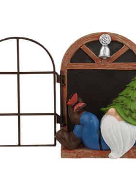 极速花园侏儒翻窗小矮人庭院3D挂饰z树脂摆件garden gnomes装饰品