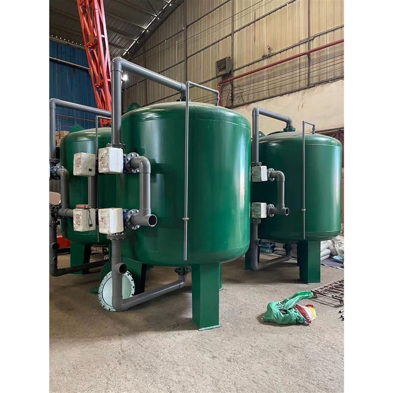 全自动多介质纤维球石英砂过滤器 活性炭浅层砂机械U过滤罐 滤砂
