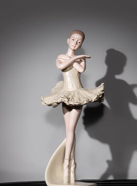 小清新芭蕾舞h女孩树脂摆件少女心房间艺术装饰品摆设