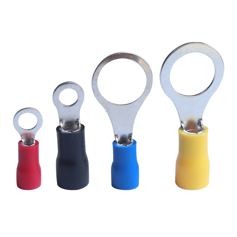 紫铜绝缘冷压端子RV1.25-3.2 rv2-3-4-5-6-8接线端子RV3.5 5.5O型