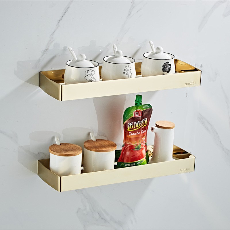 厂价直销SUS304不锈钢浴室置物架毛巾沐浴露放置架一件代发