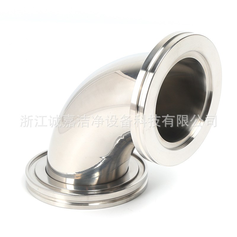 ISO-MF/K不锈钢304快装九十度90度内外抛光LF真空内焊管件道弯头