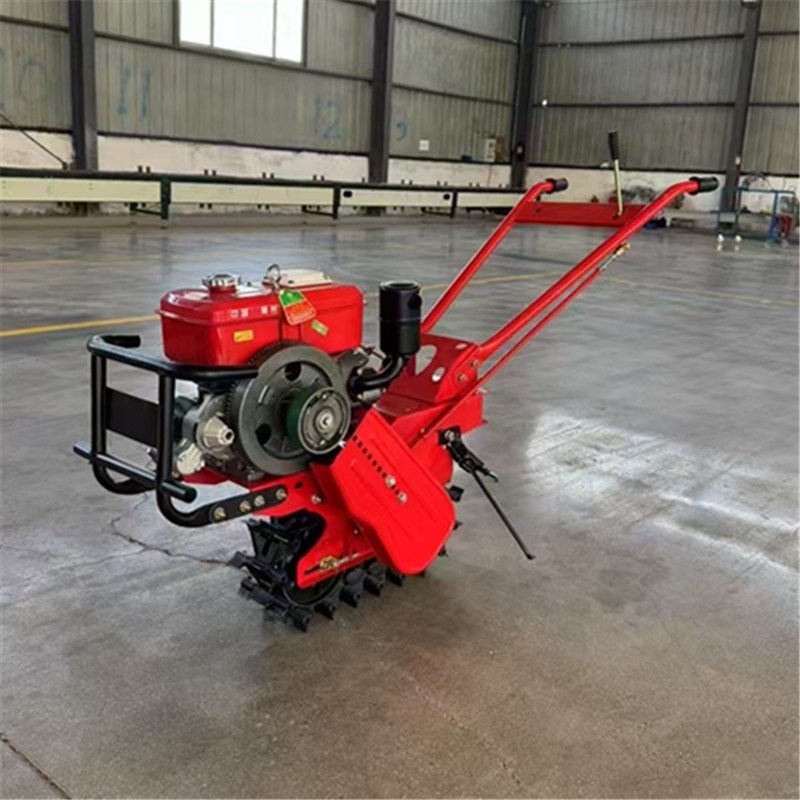 小红牛链轨微耕机多动能开沟施肥犁地机翻地耕地翻转犁汽油柴油