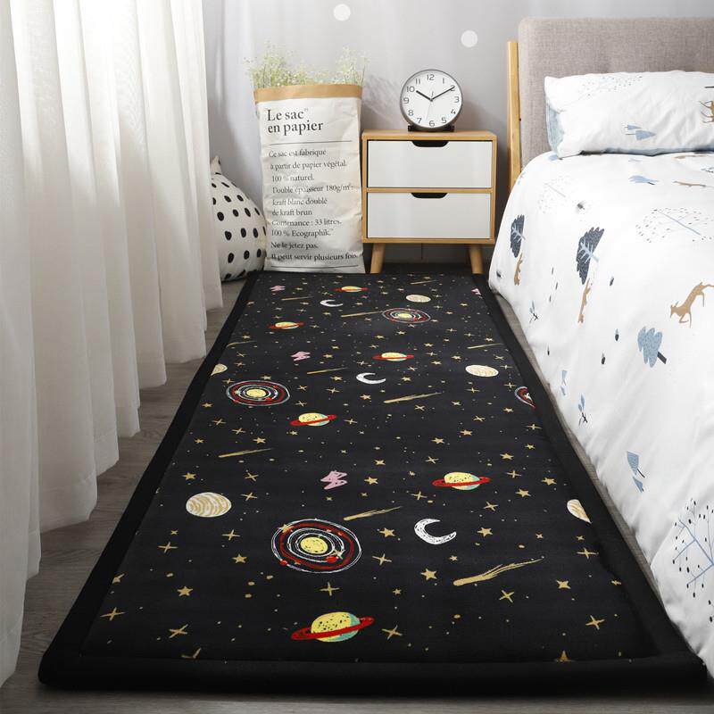 简约加厚珊瑚绒地毯客厅卧室满铺可爱床边毯飘窗榻榻米垫可定制