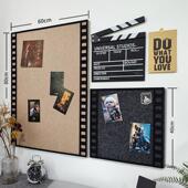 照片墙组合相框相片墙怀旧毛毡墙贴留言软木板壁贴店铺装 饰