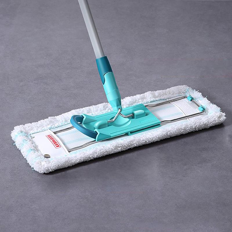 Leifheit德国进口太空铝平板拖把干湿两用棉线地板拖大号家用拖布