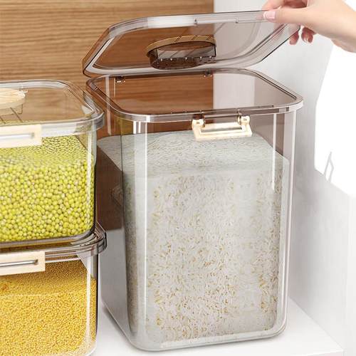 厨房米桶防虫防潮密封家用五谷杂粮收纳盒大容量米缸面粉大米储存