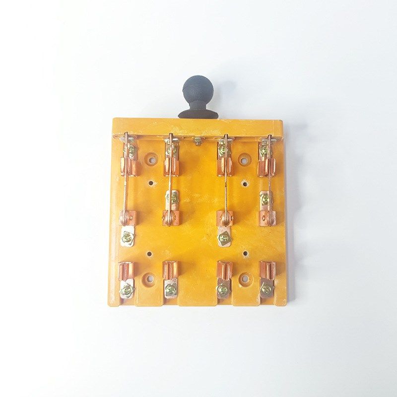 HS11F-100/48黄底板双投刀开关 供应双刀双掷玻板隔离开关