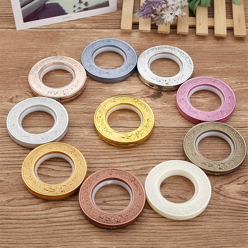 DM760-D 玫瑰雕花环打孔圈艺术窗帘环圈自锁360度纳米环