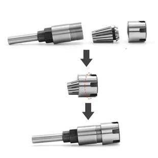 RouterCollet Extension Chuck Rod铣刀延长杆修边机电木铣雕刻机