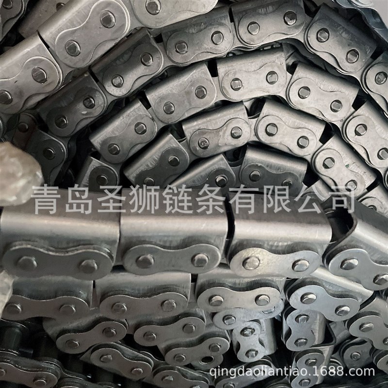 U型L型盖板输送链条顶板链条橡胶块链条08B10B12B16B单排双排U1U2