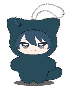 预订 Ensky 桃源暗鬼 Q版黑色猫咪毛绒玩偶挂件 O0723 周边