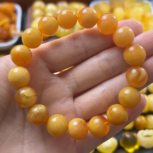 蜜蜡蜜糖妖花圆珠手串 卡12