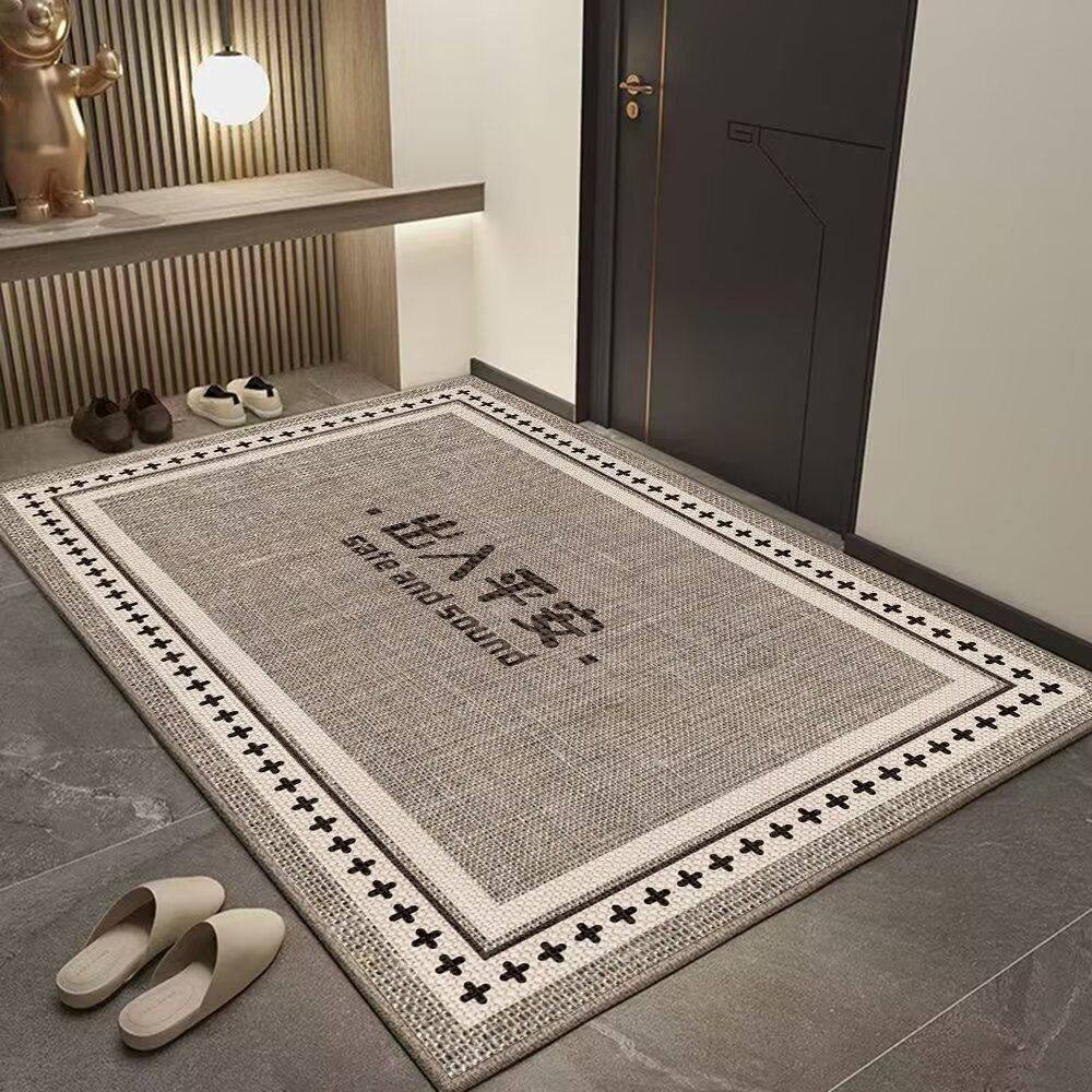 出入平安入户门地垫耐脏易打理侘寂风门口脚垫吸水防滑玄关进门垫,居家布艺,家用脚垫,淘宝优惠券,粉丝福利购,淘宝优惠卷