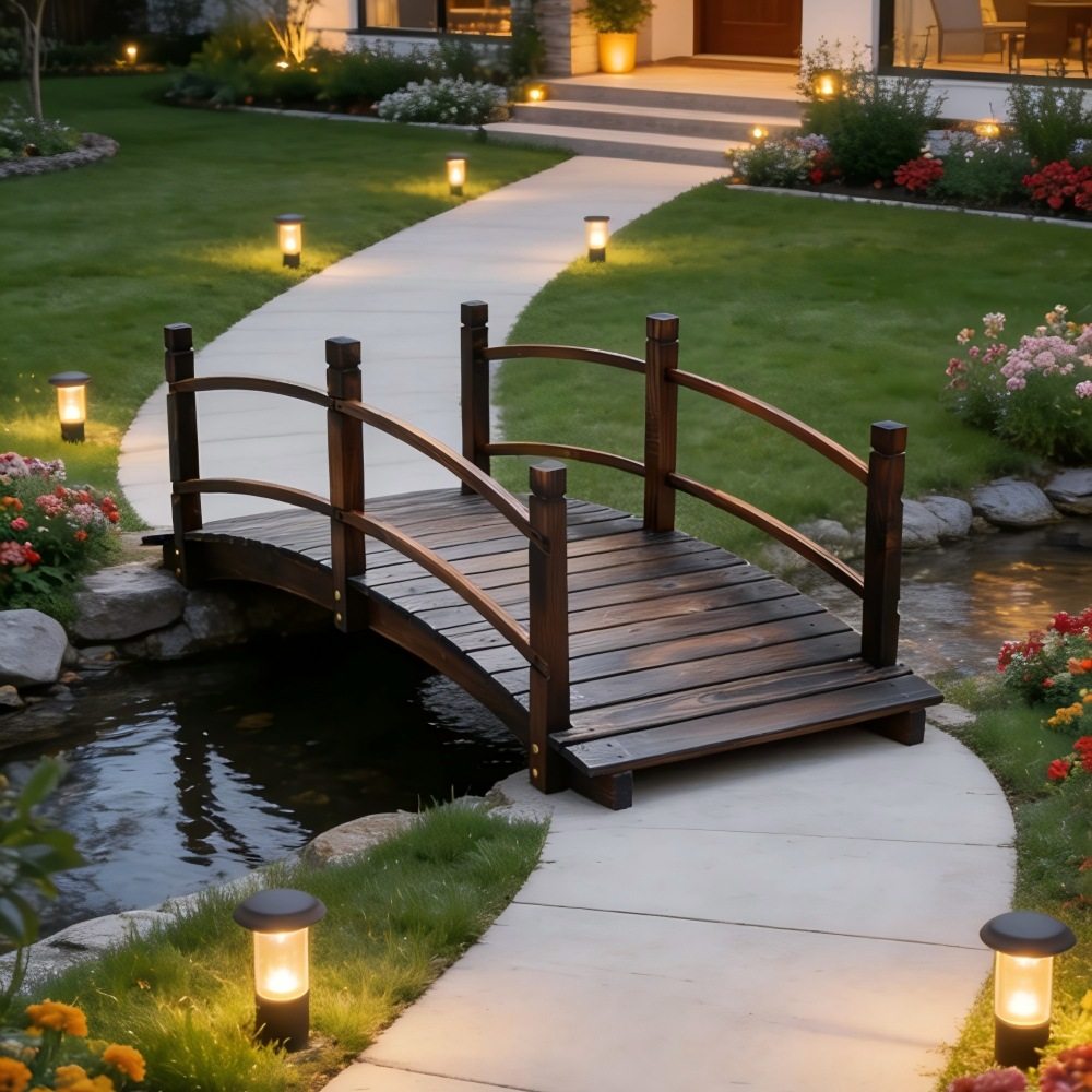 装饰景观木桥户外庭院花园碳化木桥拱桥小木桥实木桥,商业/办公家具,景观道具/景观摆件/景观装置,淘宝优惠券,粉丝福利购,淘宝优惠卷