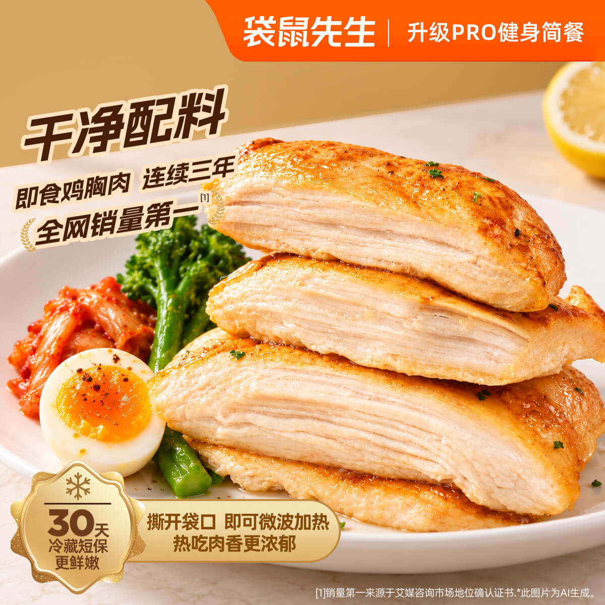 袋鼠先生即食嫩鸡胸高蛋白代餐