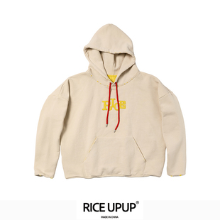RICEUPUP“米水母”贴布刺绣卫衣