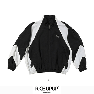 RICEUPUP“高兴笑脸”黑白尼龙刺绣套装