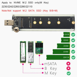 高速USB外置NVME M.2移动硬盘盒3.1 JMS583 M2转USB3.1转接板