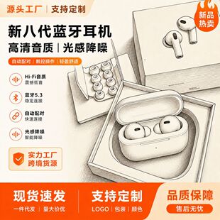 新款tws无线蓝牙耳机Pro3 杰里中科超长续航降噪心率监测适用苹果