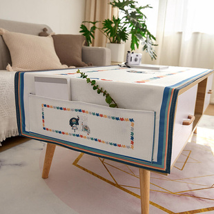 茶几桌布家用客厅餐桌布盖布台布ins北欧长方形防尘桌垫茶几套罩