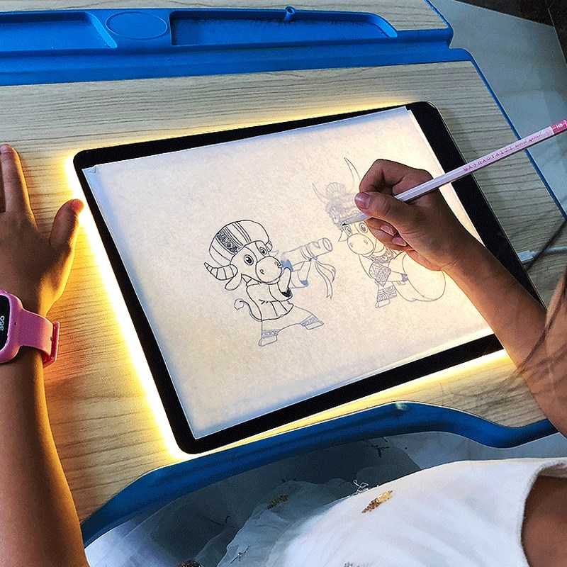 三色温A4拷贝i台led透写台临摹板学画画拷贝板素描漫画手绘图工具