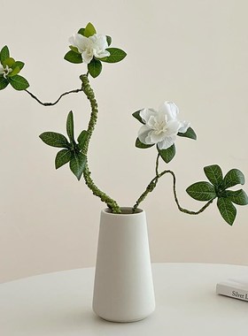 高级感小众彷真绿色植物桌面摆件彷真花花瓶N客厅插花轻奢电视柜