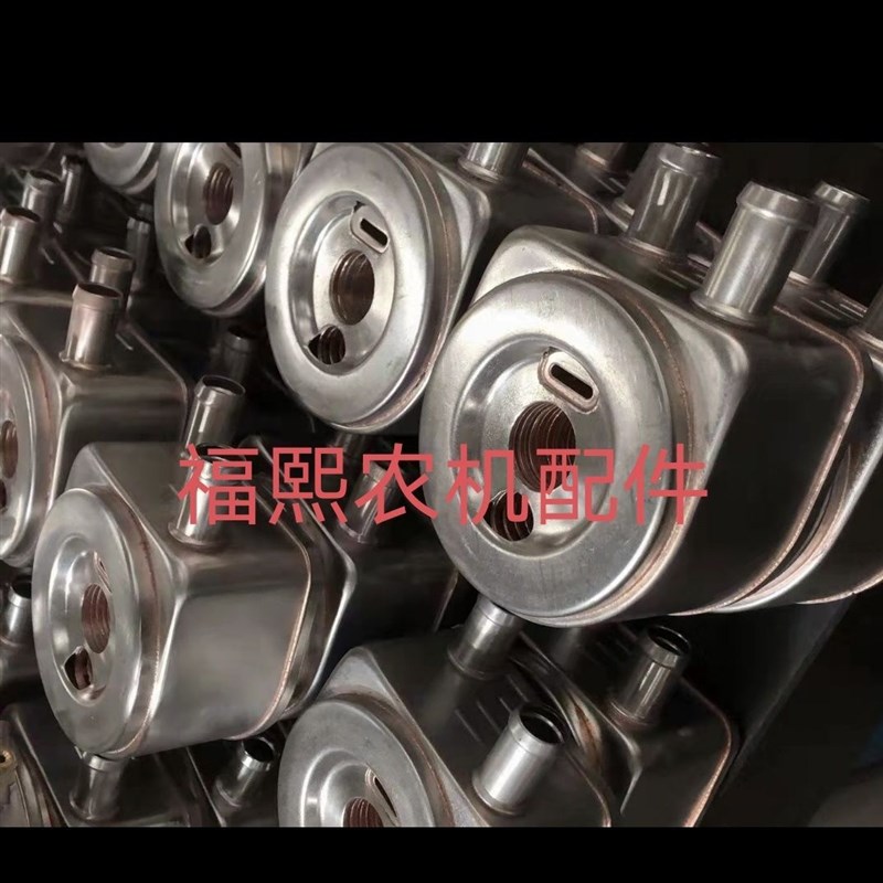 东方红机油c冷却器4105/4108/4M5机油散热器总成机冷器总成9片11