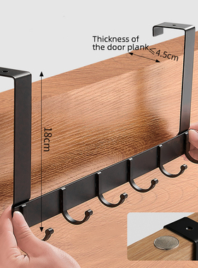 Hooks Over The Door 5 tHooks Home Bathroom Organizer Rack Cl