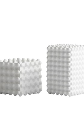 简约现代风格方形白色树脂摆件家居软装样L板间装饰电视柜桌面摆