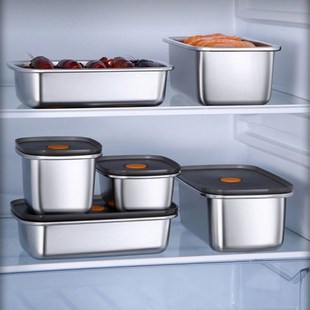 Rectangular Box Stainless NLunch Portable Steel Refrigerator